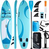Load image into Gallery viewer, Crescent 11&#39;x35&quot; Ultra-Wide Inflatable SUP Board | 420lb Capacity &amp; 18lb Lightweight