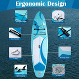 Load image into Gallery viewer, Crescent 11&#39;x35&quot; Ultra-Wide Inflatable SUP Board | 420lb Capacity &amp; 18lb Lightweight
