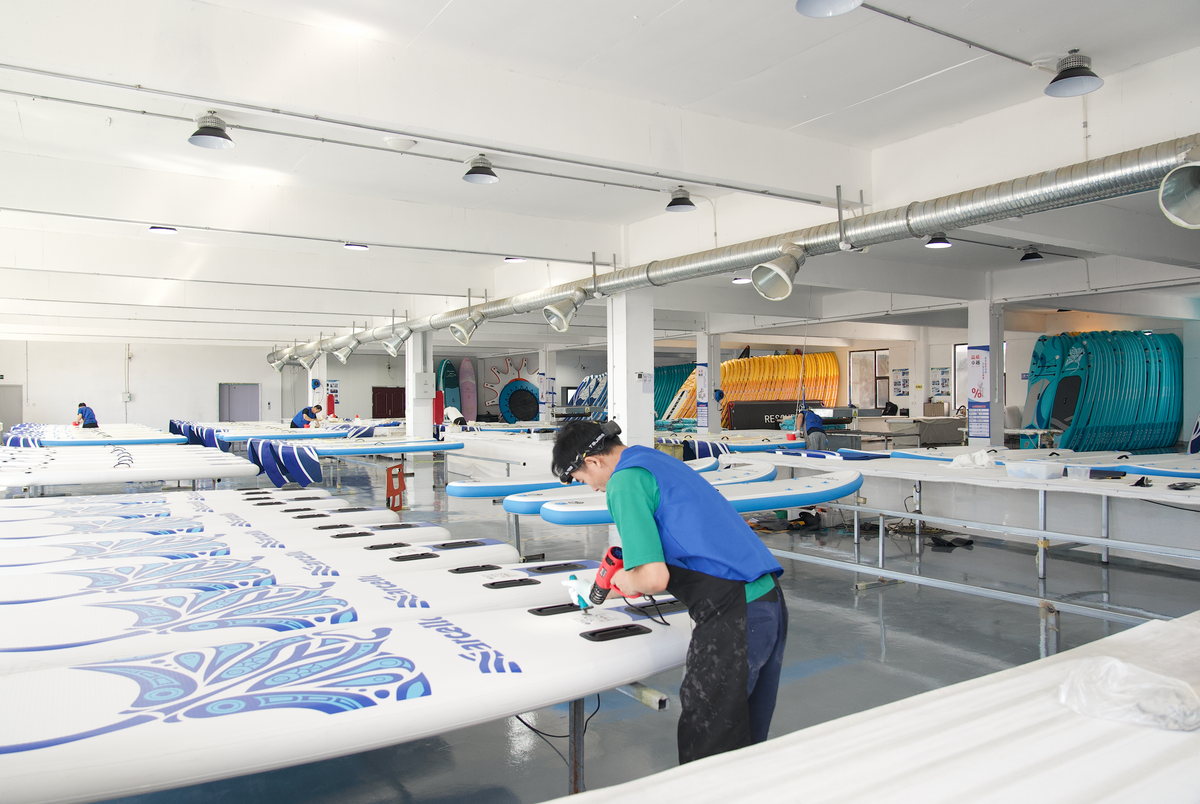 Marcello inflatable SUP production workshop