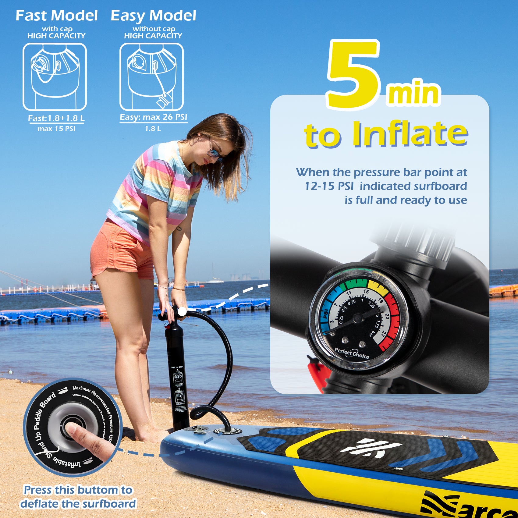 WAVES 10'6'' Inflatable Paddle Board