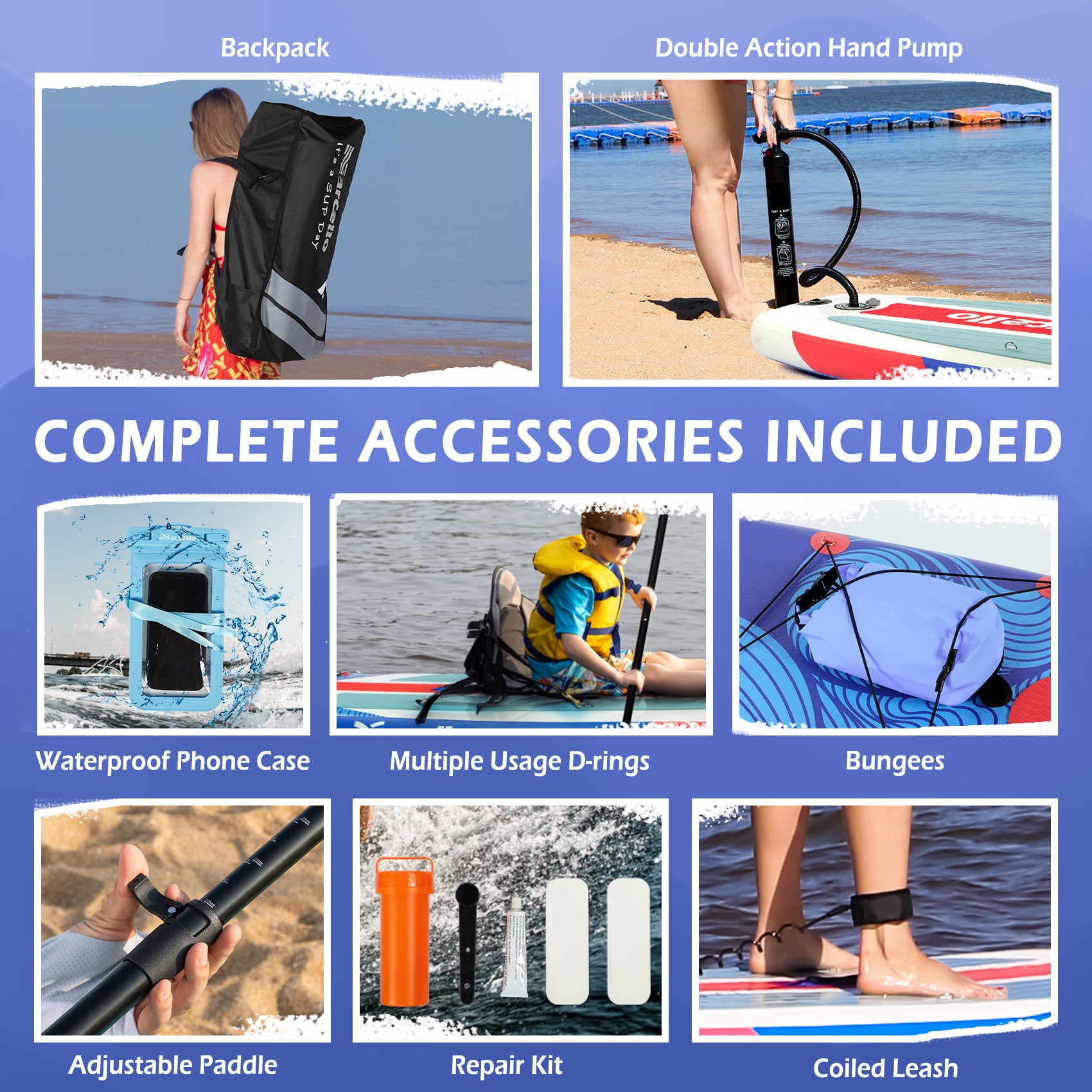 RIPPLES 11' Touring Inflatable Paddle Board