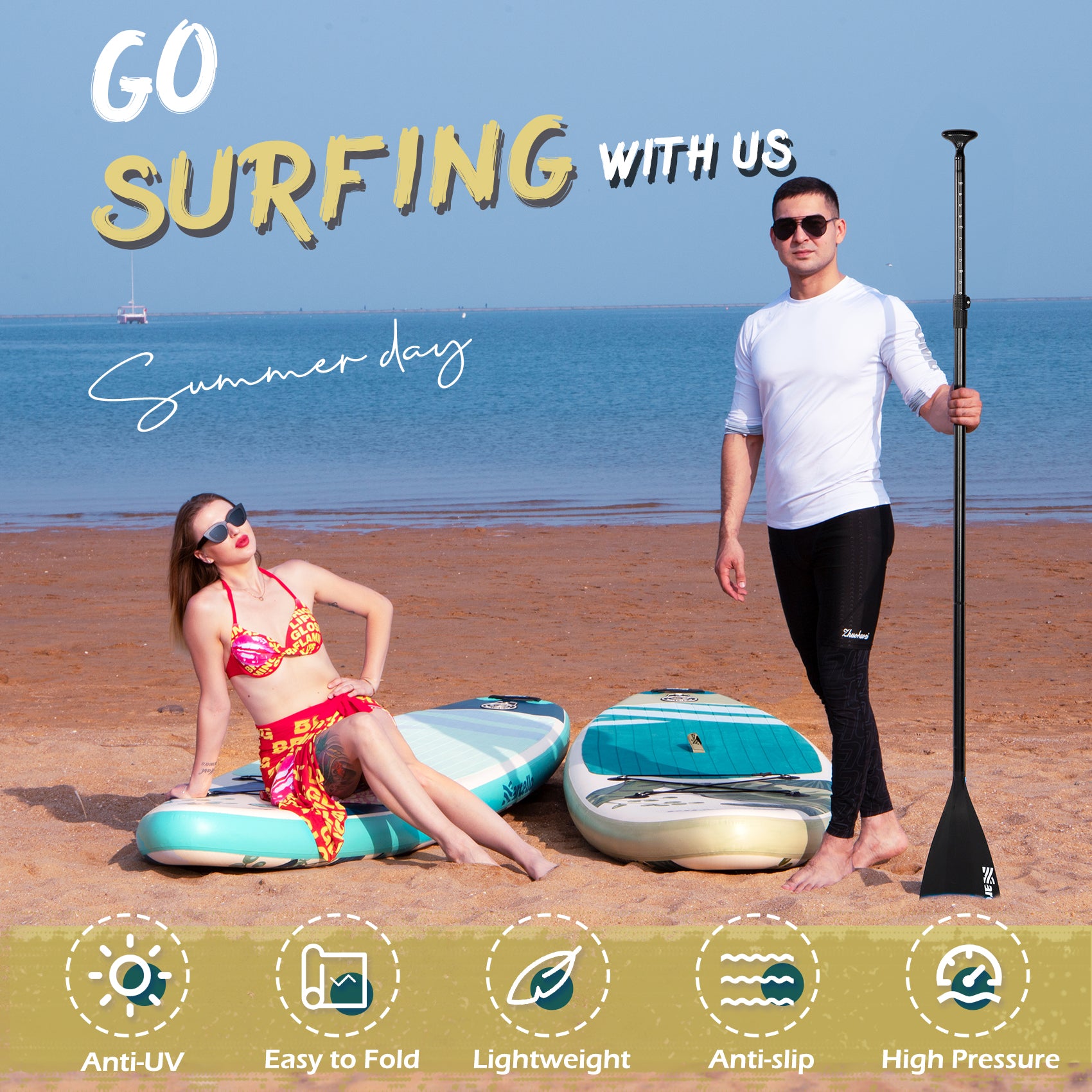 JUNGLE 10'6'' All Around Inflatable Paddle Board