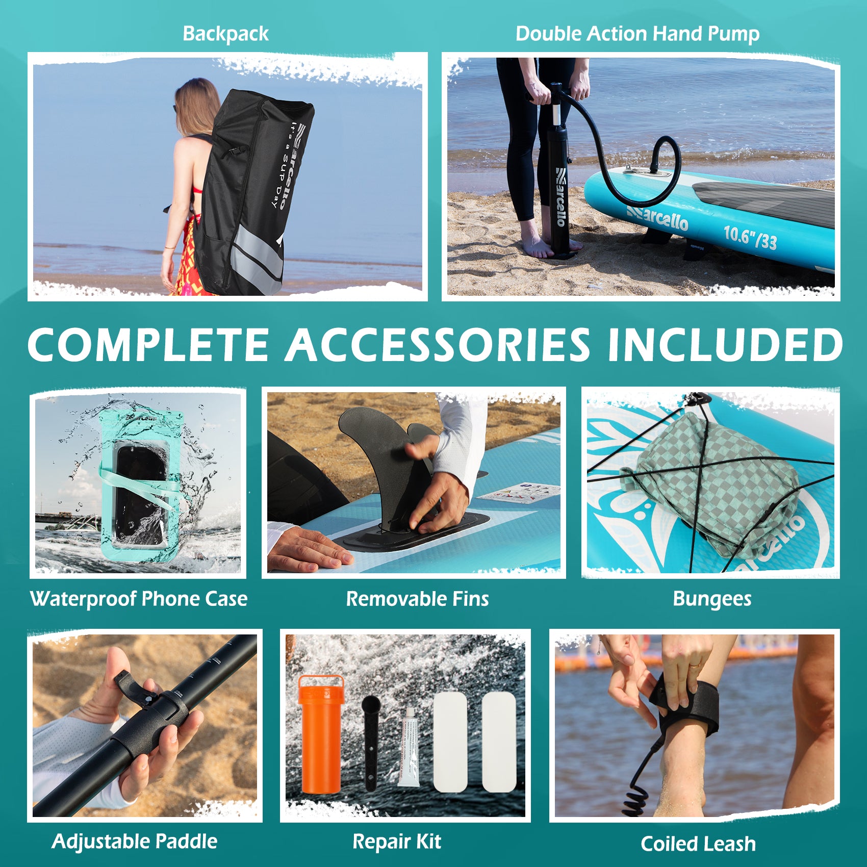 TIDE 10'6'' All Around Inflatable Paddle Board