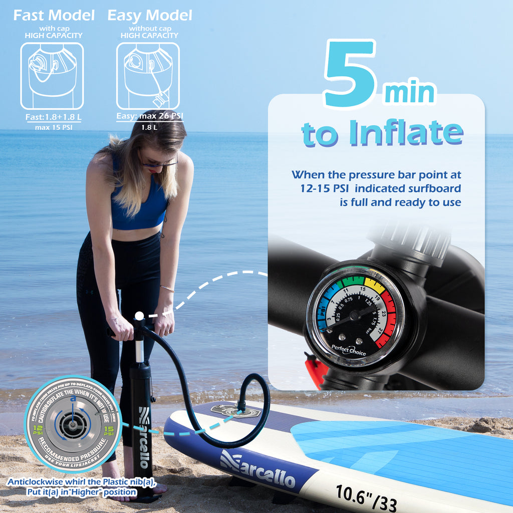 OCEAN 10'6'' All Around Inflatable Paddle Board