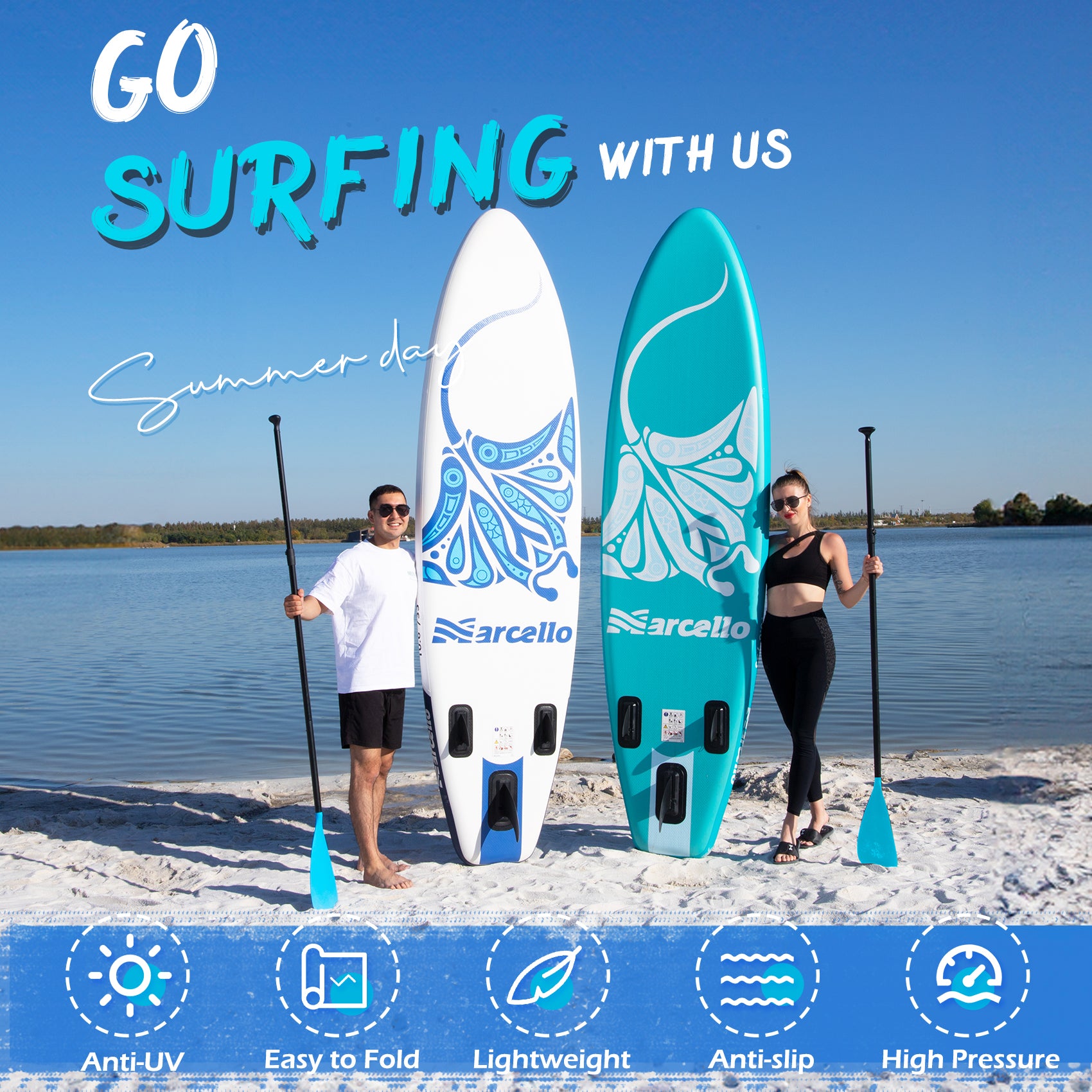 OCEAN 10'6'' All Around Inflatable Paddle Board