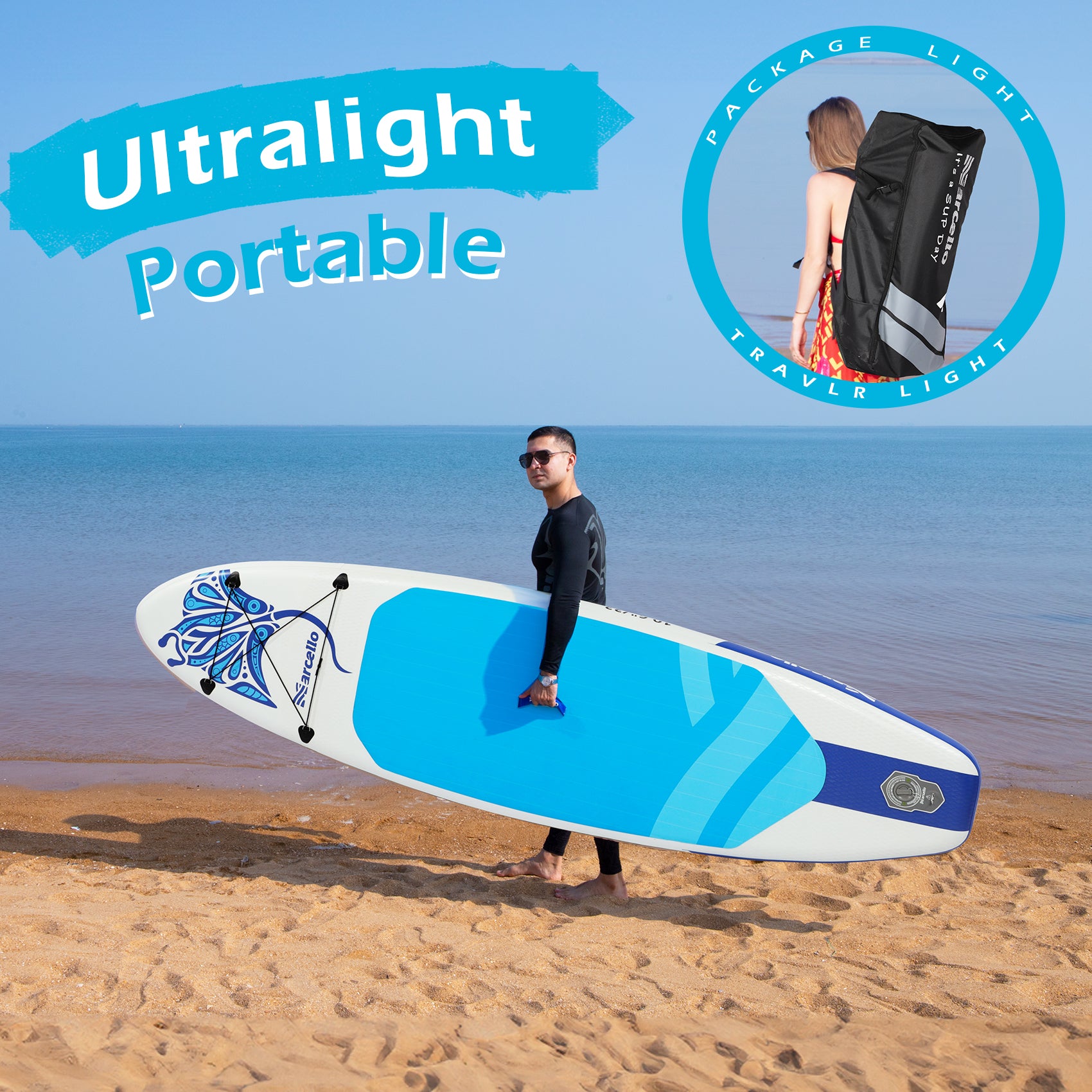 OCEAN 10'6'' All Around Inflatable Paddle Board