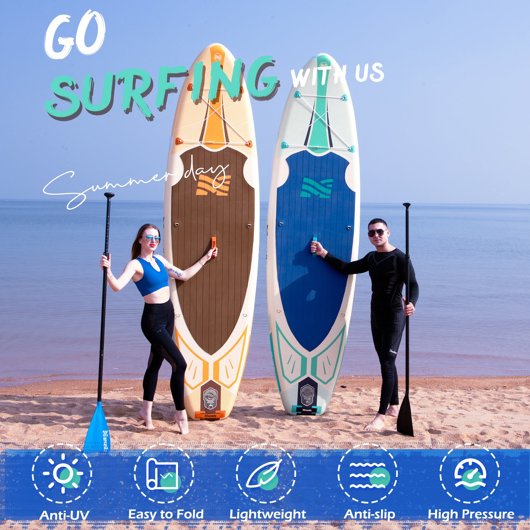 VERDANT 11' All Around Inflatable Paddle Board