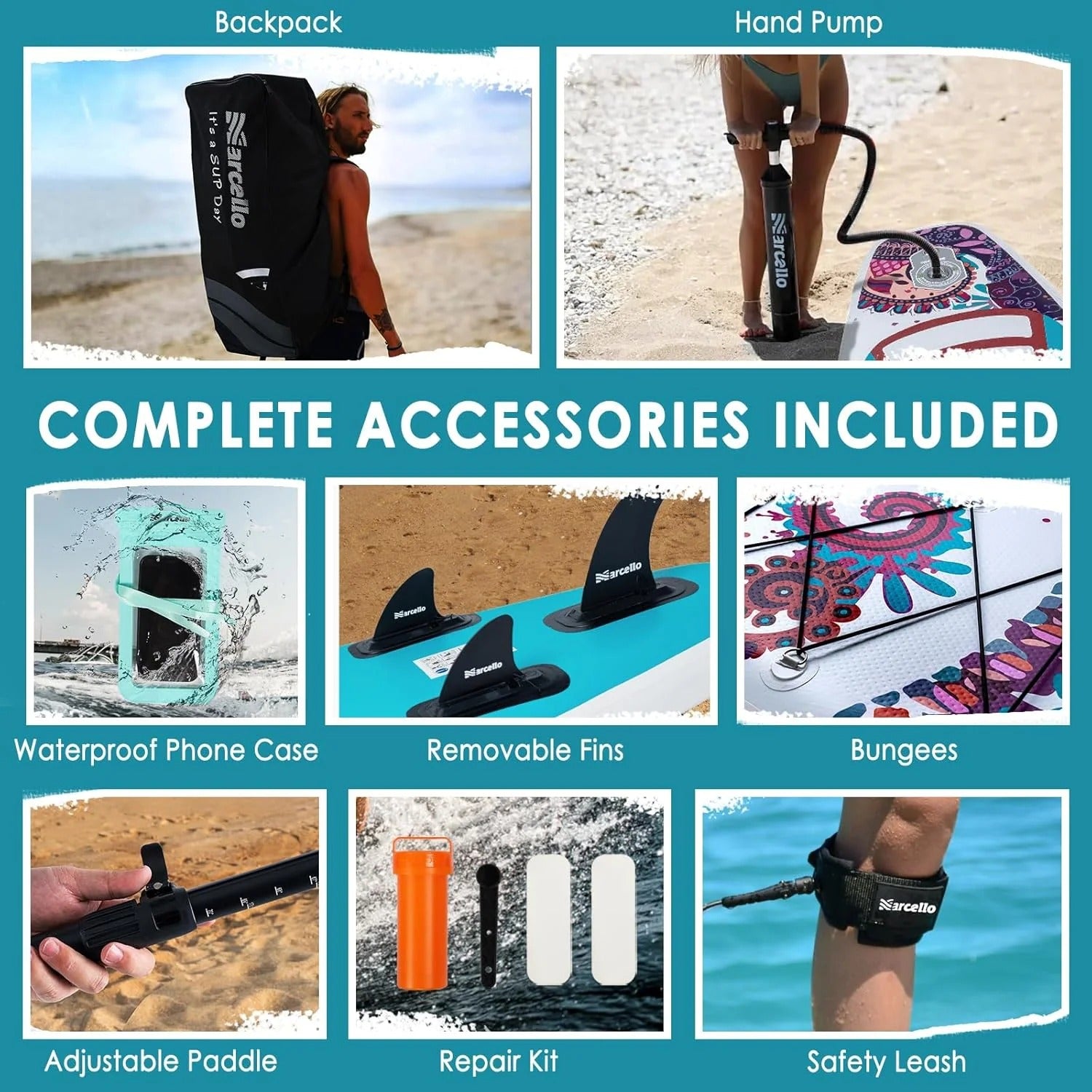 Harmony 10’6 All Around Paddle board, 33" Ultra-Wide